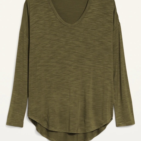 NWT Old Navy Green Long Sleeve Blouse Sz. XL- Tall - Picture 1 of 15